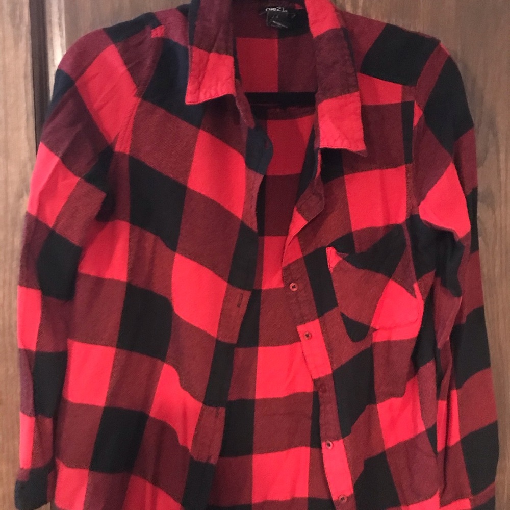Black and red flannel